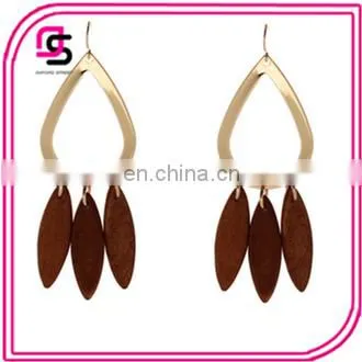 Leaf Beads Earrings, Fashion Earrings With Pendant, Metal Earrings