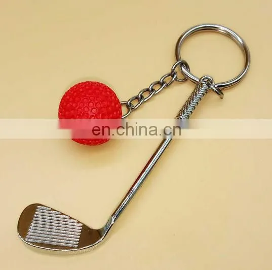Newest Popular Sports Goods Keychain Candy Color Golf Ball Keychain photo-6