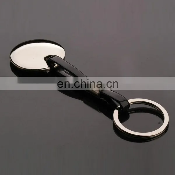 Promotional Gift Metal Custom Rubber Keychains With Round Plate photo-2