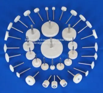 Professional Custom-made or Ready-made 100% Merino Wool Special-shaped Polishing Felt Bob for Polishing Precision Parts
