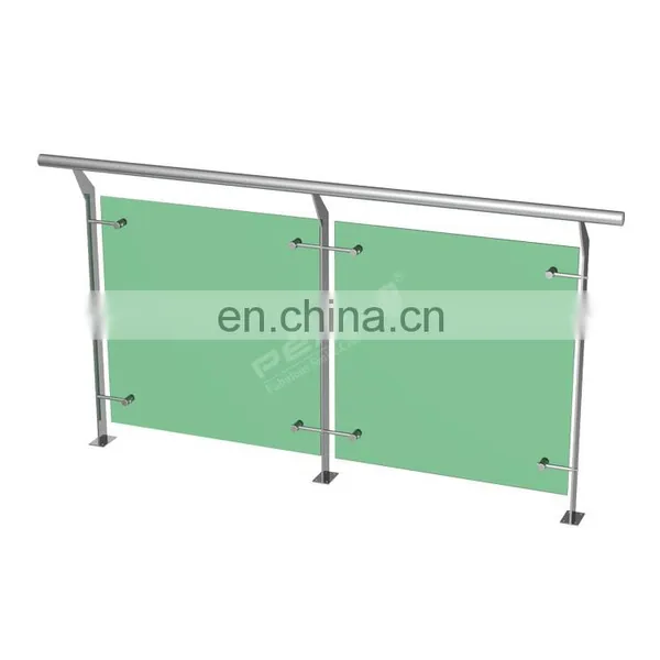 Balcony Handrails Stainless Steel Glass Railing For Outdoor photo-6