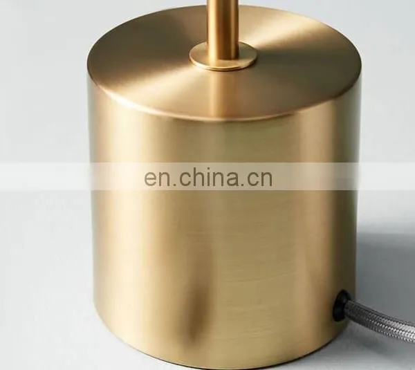 Amazon Hot Nordic Luxury Modern Bed Side Lamp Gold Metal Wooden Copper Table Lamp Decorative for Home Hotel photo-7