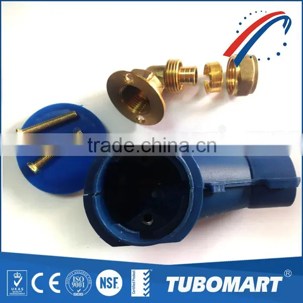 Lowest Price Bule Malleable Compression Brass Fitting Plumbing Union for Pex Gas Pipe photo-4