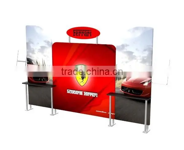 2016 Newest Style Recycle Light Weight Portable Folding Custom Design Advertising Promotino Pop Up Display Backdrop 10ft ,20ft photo-4