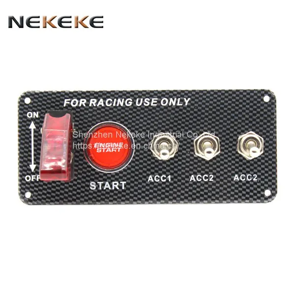Push Button Switch Panel of Car,RV,ATV Universal Ignition Switch Engine Start Push Button Racing Car