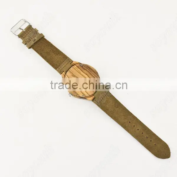 Japanese Movement Zebra Wood Watch Wrist Watches photo-4