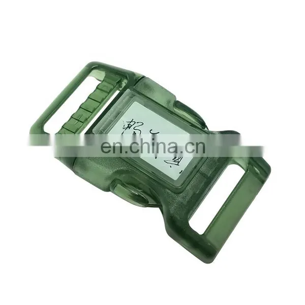Factory Supplier Pet Buckle Side Release Buckle With ID Card Anti-lost Buckle Accept Custom photo-2