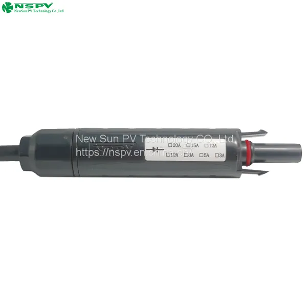 PV MC4 Solar Diode Connector Heat Resistant Solar Blocking Diode Connector for Solar Panel photo-3