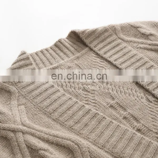New Arrival Winter Women's X-Long Cardigan Pure Cashmere Chunky Knit Sweater Button Decoration V-Neck Collar Streetwear Style photo-3