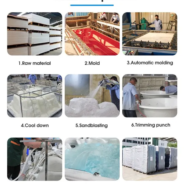 Factory Supply Deluxe Massage Spa Tub Outdoor Whirlpool Hot Tubs for 8 Persons photo-6