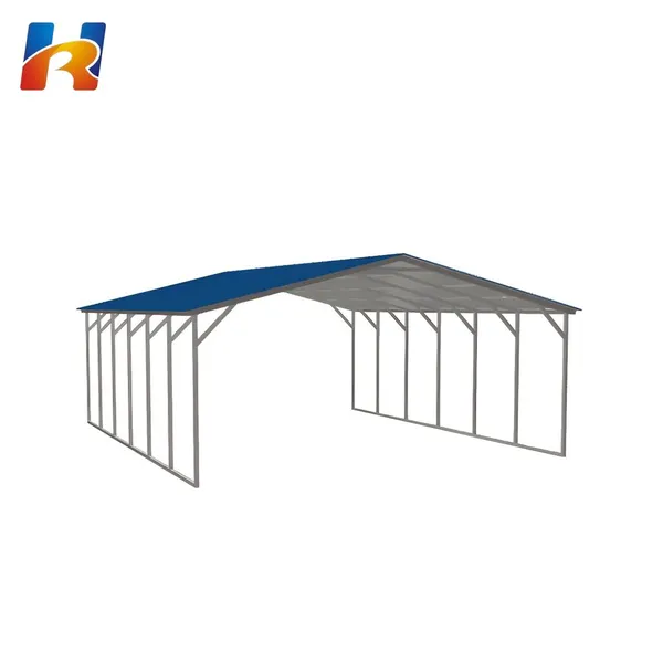 Cheap Prefab Waterproof Carport Steel Structure Mobile Car Garage Steel Structure Garage photo-5