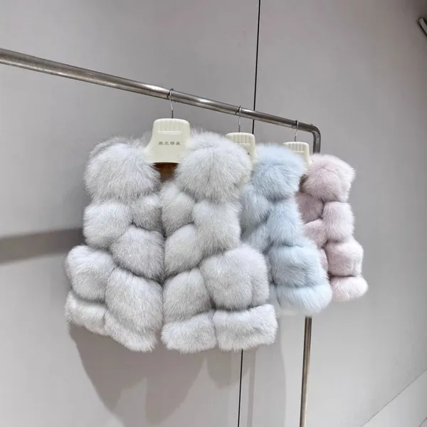 Korean Blogger Ins Finnish Fox Fur Vest Fur Coat for Women