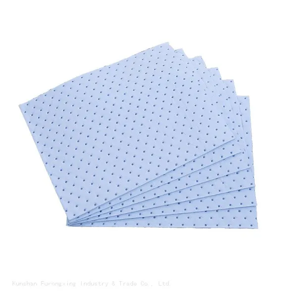 Factory Low Price Blue Color Universal Liquid Spill Absorbent Mats photo-4