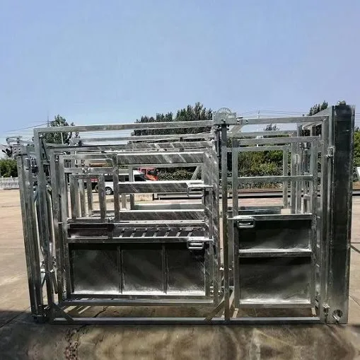 Heavy Duty Galvanized Cattle Squeeze Chute Livestock Cow Crush With Scales Factories' Farm Equipment Fencing Trellis & Gates photo-6