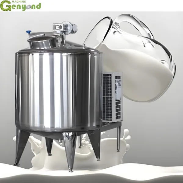 Horizontal Fresh Milk Refrigerator Cold Tank Direct Cooling Storage Tank photo-6