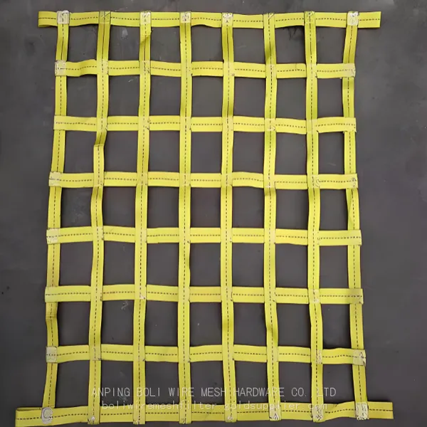 Kinds of Soft Material Construction Protection Diamond Webbing Weaving Cargo Lifting Safety Nets Made of Nylon PE PP Polyester Customized BOLI photo-3