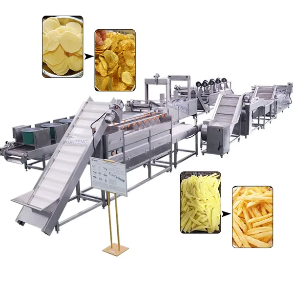 Automatische Bananascheiben-Frikadellenproduktionslinie Zwiebeln-Fritierproduktionslinie EPC