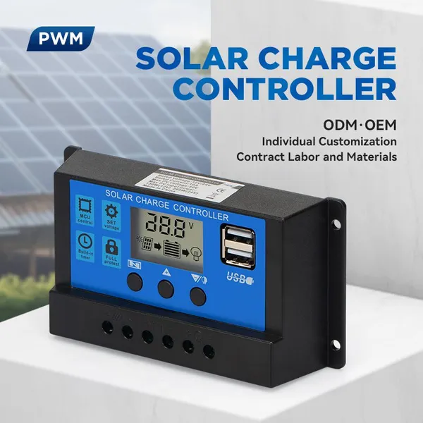 Lanto Controller Factory PWM Solar Charge Controller 12V 24V AUTO For Solar Home System photo-3