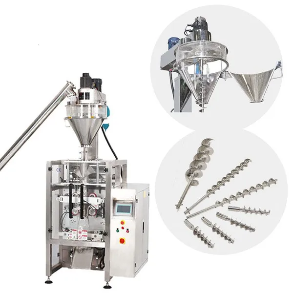 MO-QDMECH Powder Filling Packaging Machine BZ016 Auger Measurement Screw Conveyor VFFS for Milk Flour Powder 500-5000g photo-2