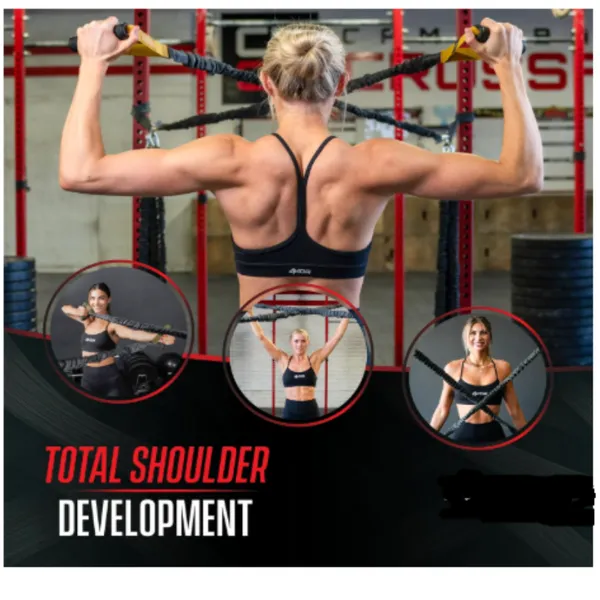 Anchor Shoulder Performance Training System. Resistance Cords With Handles and Dynamic Workout Guide. Exercise Bands With Nylon Sleeves photo-2