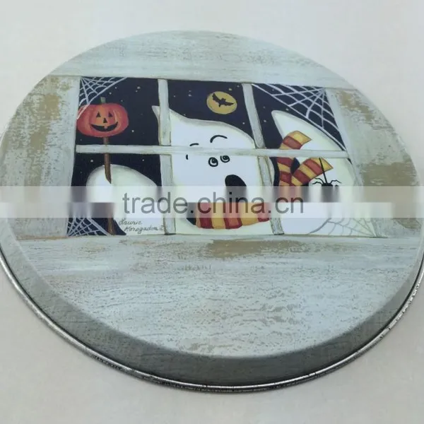 Pretty Hot Selling Round Metal Tin Tray photo-2