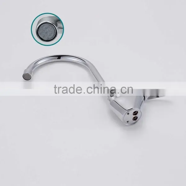Brass Single Lever Goose Neck Kitchen Sink Faucet Italian Kitchen Faucets photo-2