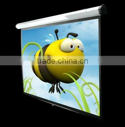 Motorized Projection Screen With IR Remote Control