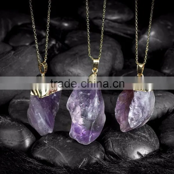 Popular Colorful Natural Crystal Necklace photo-2