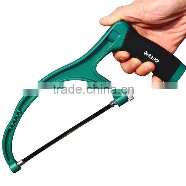 LAOA Hacksaw Mini Aluminum Alloy Steel Frame Double Metal Saw Hand Saw photo-6