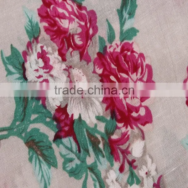 Poplin Printing Fabric Textile 40s Cotton Fabric for Woman's Dress Clothing photo-3