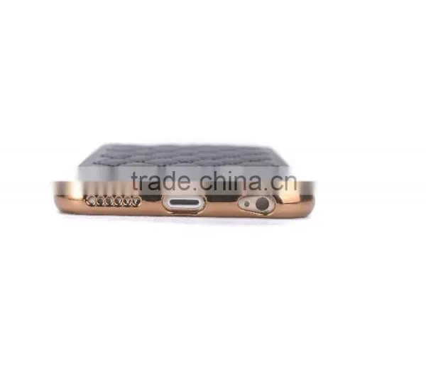 Factory Supply Soft TPU Golden Electroplating Back Cover for Iphone6s photo-4