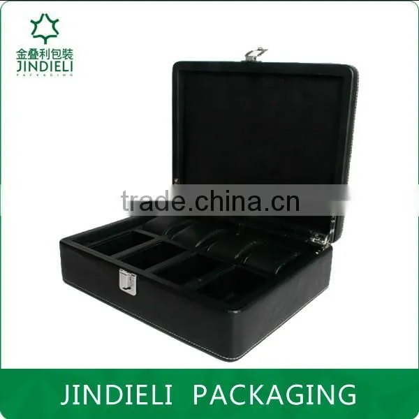 Luxury Black Wooden Watch Box Packaging photo-2