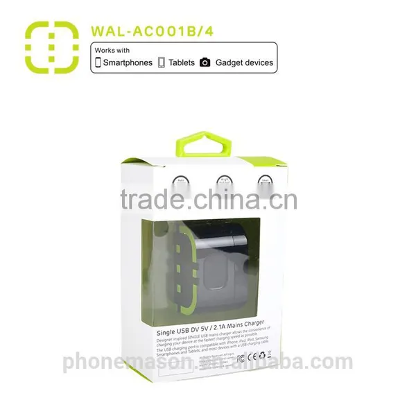 Latest Walnut 2.1A Mobile Phone USB Main Charger for Smartphone photo-6