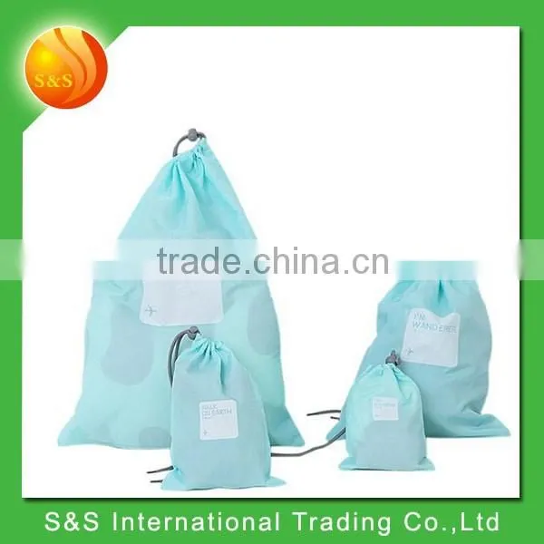 4 Pcs of Set Waterproof Travel Lightweight Drawstring Bag photo-2