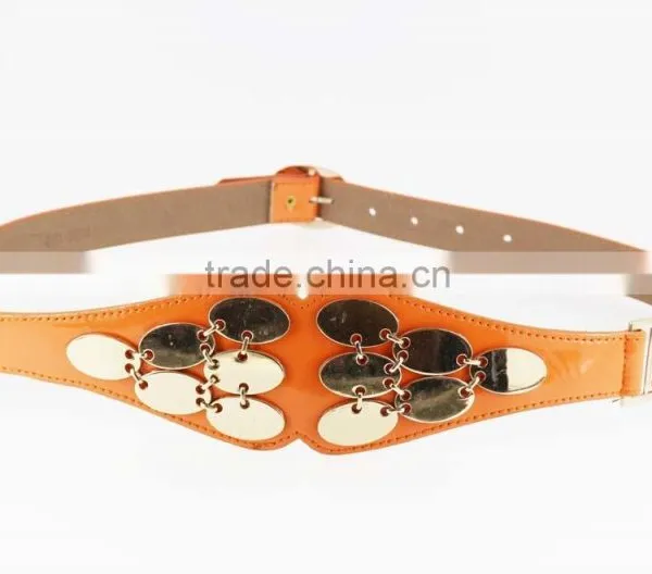 Hot Sale Women's PU Fashion Girls Dresses Belt With Shiny Metal Accessories for Dress photo-2