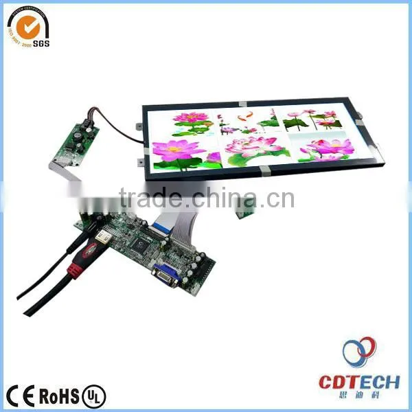 Bar Type Reliable Bus Internal Ads Stretched Digital Signage LCD