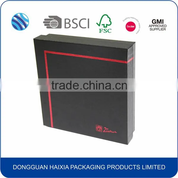 High Quality Competitive Price Custom Black Paper Gift Pen Box photo-6