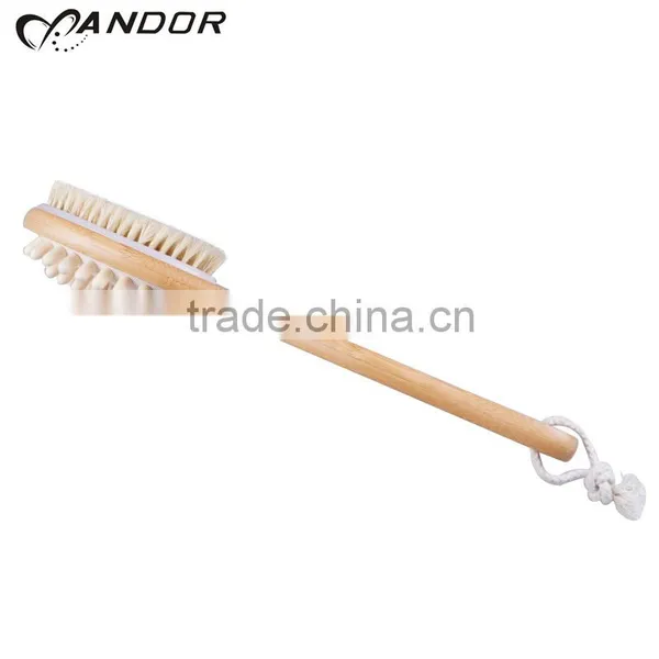 Wood Short Handle Massage Body Brush photo-4