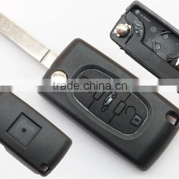 Hot Sale Peugeot 307 Car Key Cover 3 Buttons for Key Blank photo-2