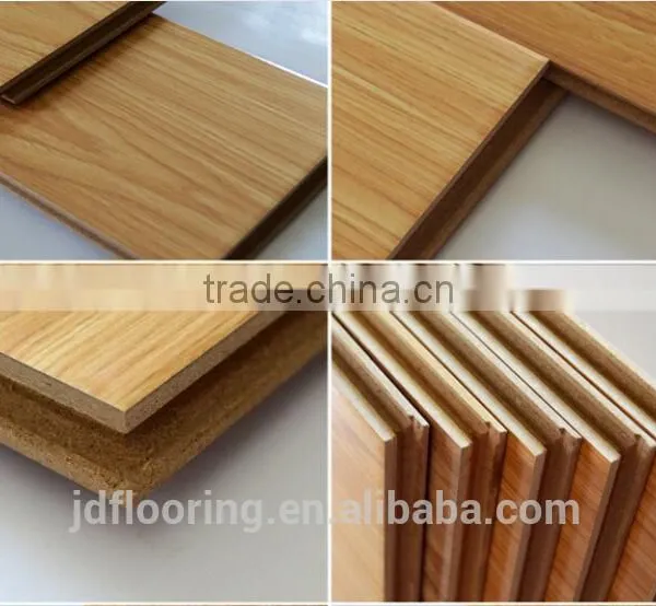 Hot Sale Ac4 7-12mm Cherry Clor Laminate Flooring Made in China photo-2