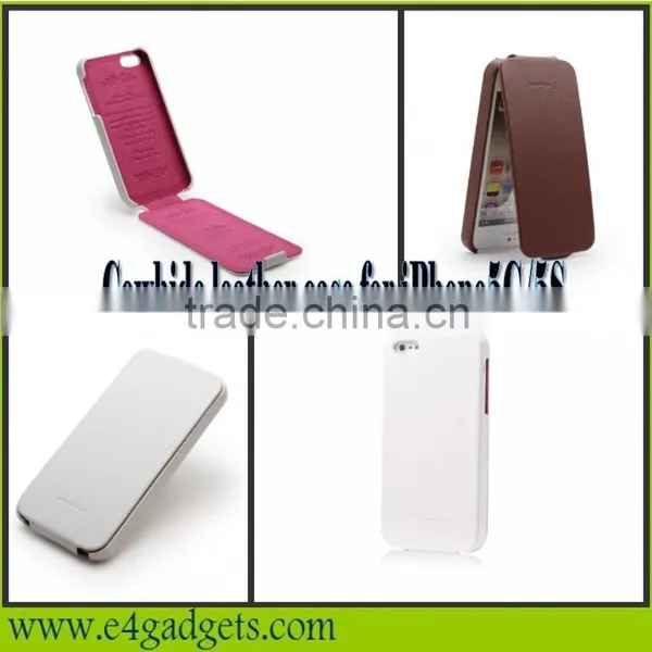 2013 New Arrival Hot Sell Design Litchi Veins Flip Cowskin Leather Smart Case for Iphone5,for Iphone5 Case photo-6