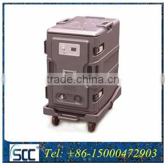116liter Electrical Heated Trolleys, Hot Food Warming Cabinet for Delivering Meals photo-3