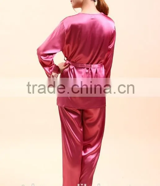 2016 Luxury 100% Silk Pajama Nightwear photo-3
