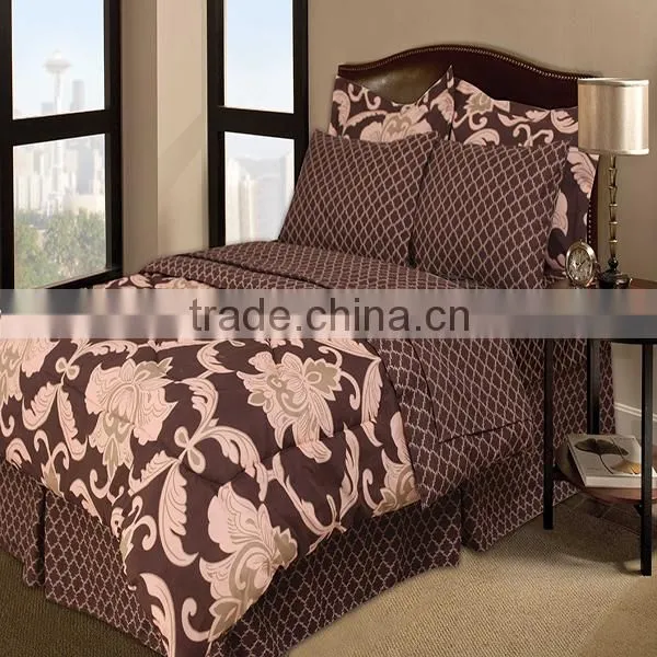 King Size 8pcs Applique Dobby Comforter Set photo-6
