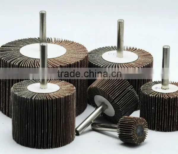 Hardware Importer Concrete Diamond Fiber Siliconed Grinding Flap Wheel With Shaft photo-2