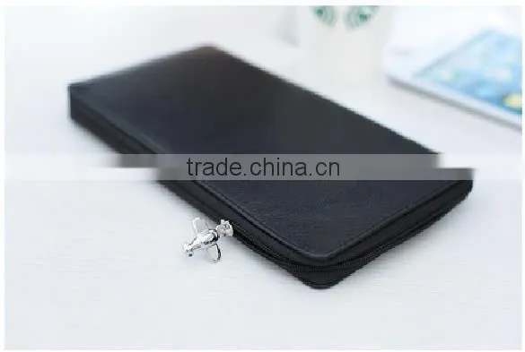 Business Organizer Holder Case Leather Cover Travel ID Credit Card Holder photo-2