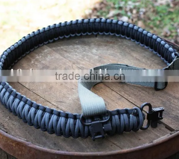 Outdoor Sports Hunting Gun Accessories Handmade Weave Survival Paracord Rifle Slings
