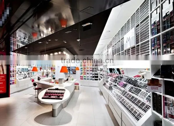 Custom Attractive Good Quality Retail Make up Store Display Makeup Station Furniture photo-3