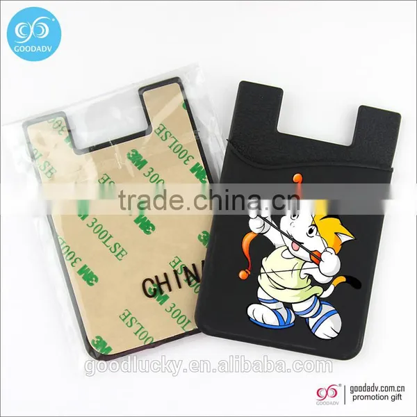 Guangzhou Factory Direct 3M Silicone Card Holder Adhesive Back Smart Mobile Phone Card Holder photo-6