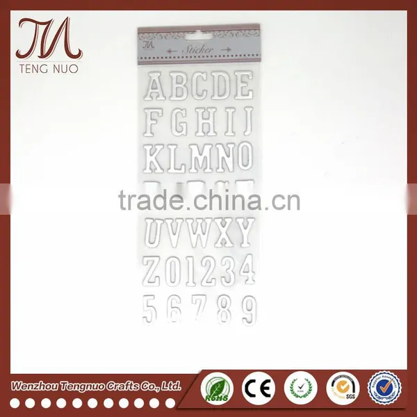 Custom DIY Cardboard Alphabet Sticker, Gold&Sliver Foil Stickers photo-6